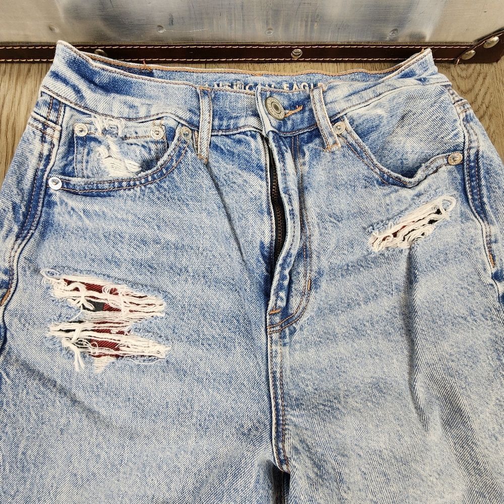 Ameeican Eagle Hifhest Rise 90's Boyfriend Jeans Size 2 - Picture 2 of 10